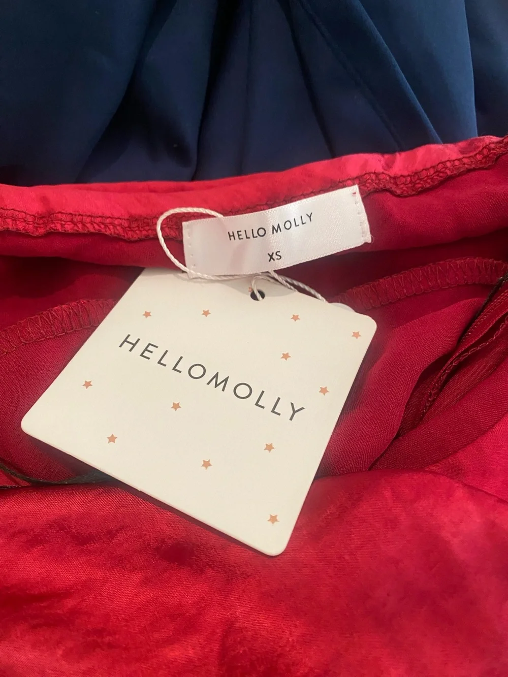 Hello Molly Wine Red Satin Slip Dress NWT